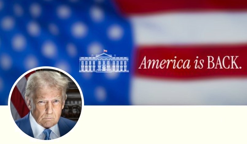 Trump profile pictures on X